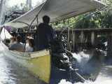 The Thai longboat. The back part is basically a truck engine, no muffler, several foot long drive shaft, and a very sharp unprotected propeller at the end.