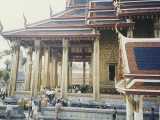 The Temple of the Emerald Budda. Inside this building a a very valuable 2 foot high statue of the Budda made out of one solid piece of the finest Jade. The Budda wears different 24 karat gold cloaks depending on the season.