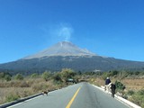 Popocatépetl Volcano and Great Pyramid in Cholula Popocatépetl Volcano and Great Pyramid in Cholula