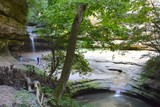 Arriving at the waterfall